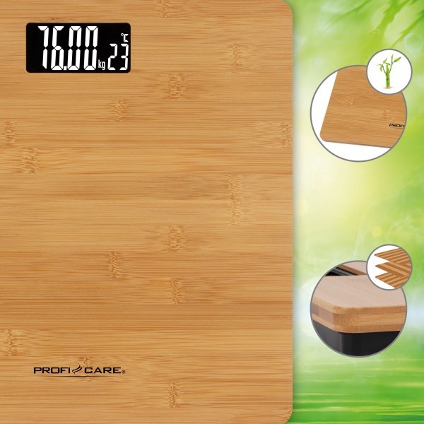 Bambusowa waga łazienkowa ProfiCare PC-PW 3103