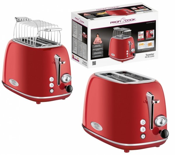 Toster ProfiCook PC-TA 1193 (czerwony)