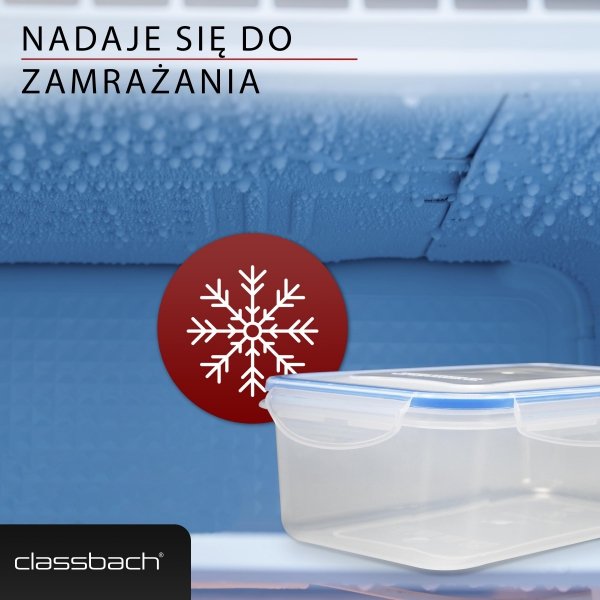 Pojemniki do przechowywania żywności 5x 1000 ml Classbach C-FHD 4007 K