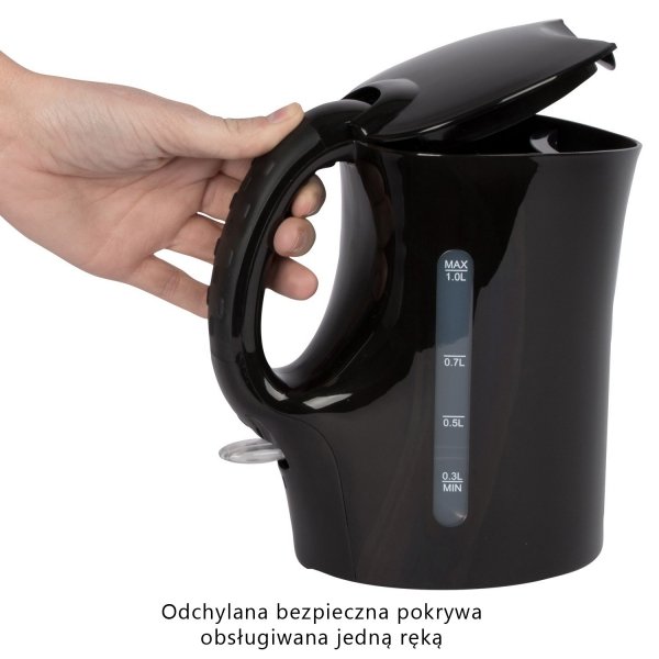 Czajnik elektryczny bezprzewodowy 1.0 L Clatronic WK 3462 (czarny)