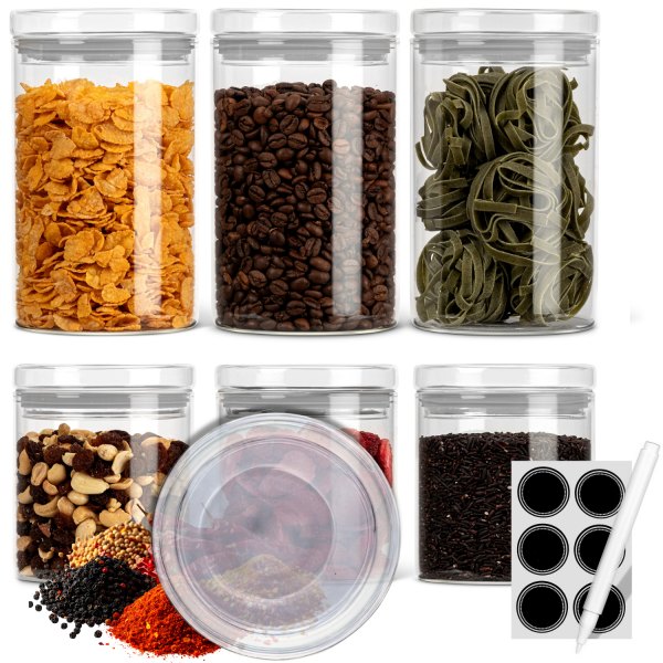 Szklane pojemniki do przechowywania żywności 6x Classbach C-VD 4031