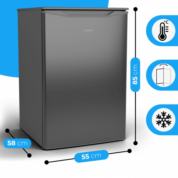 Zamrażarka szufladowa podblatowa Bomann GS 7253 (srebrna)