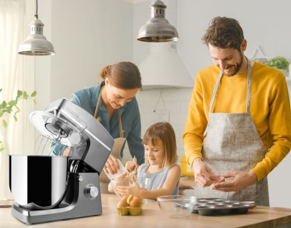 Robot kuchenny mikser planetarny 10 litrów  Clatronic KM 3765 (srebrny)