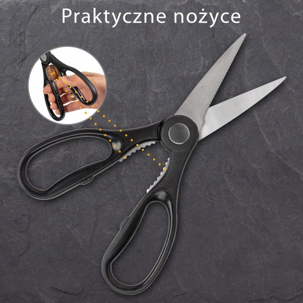 Zestaw noży kuchennych w bloku 7 elementów Classbach C-MBS 4018 (biały)