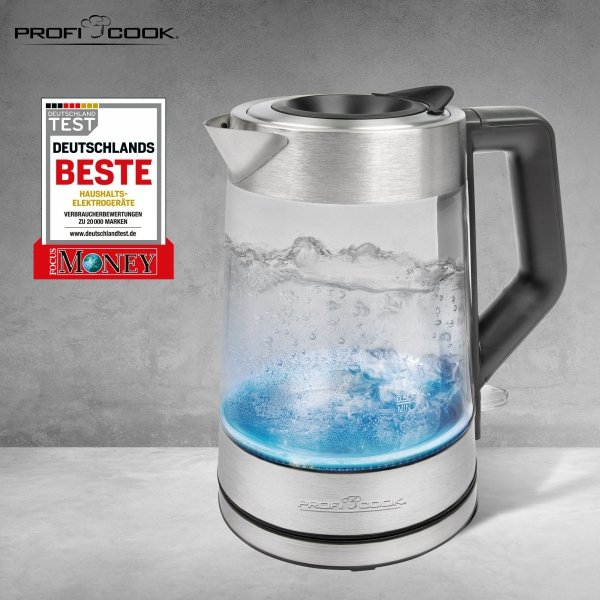 Czajnik elektryczny szklany 1,7L ProfiCook PC-WKS 1190 G