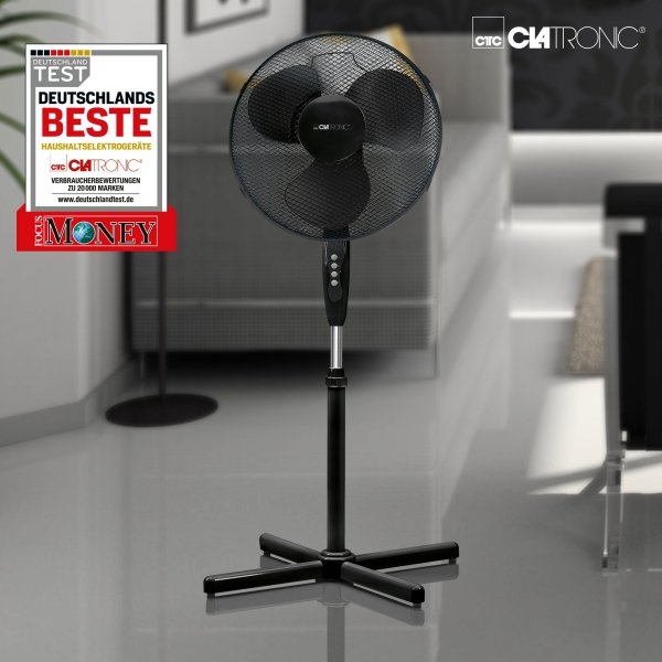 Wentylator stojący wiatrak podłogowy Clatronic VL 3603 S (Ø40cm, wys.125cm)