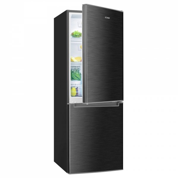 Lodówko-zamrażarka Bomann KG 7359 (ciemny inox)