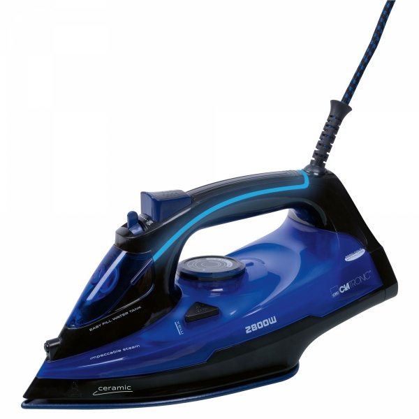 Żelazko parowe, ceramiczne z samooczyszczaniem, mocne 2800 W Clatronic DB 3755