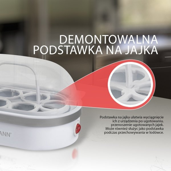 Jajowar urządzenie gotowania 6 jajek Clatronic EK 3497