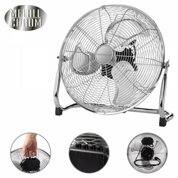 Wentylator podłogowy cyrkulator powietrza ProfiCare PC-VL 3066 WM Ø 45 cm (chrom)