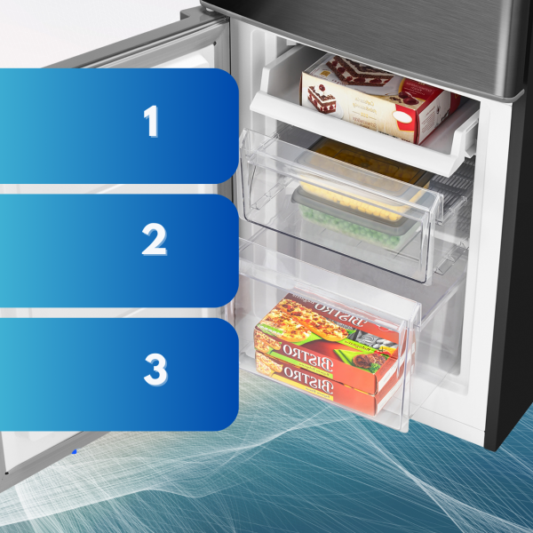 Lodówko-zamrażarka Bomann KG 7359 (ciemny inox)