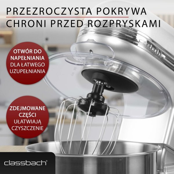 Profesjonalny robot kuchenny planetarny Classbach C-KM 4004 W + waga