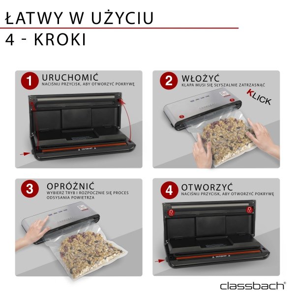 Automatyczna zgrzewarka próżniowa Classbach C-VK 4000
