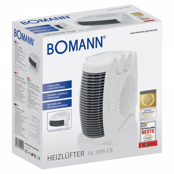 Termowentylator farelka grzejnik elektryczny Bomann HL 1095 CB