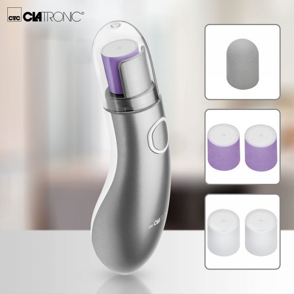 Zestaw do pielęgnacji paznokci, frezarka do manicure pedicure Clatronic NPS 3657 (srebrny)