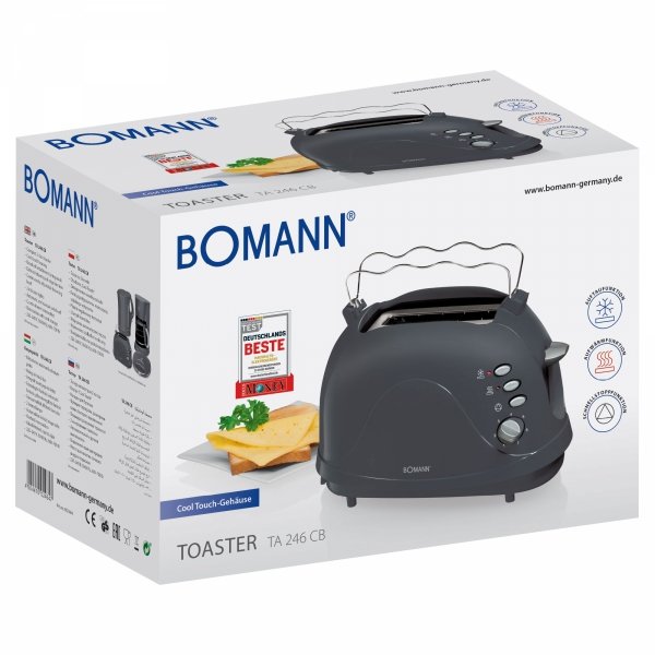 Toster na 2 kromki Bomann TA 246 CB Szary