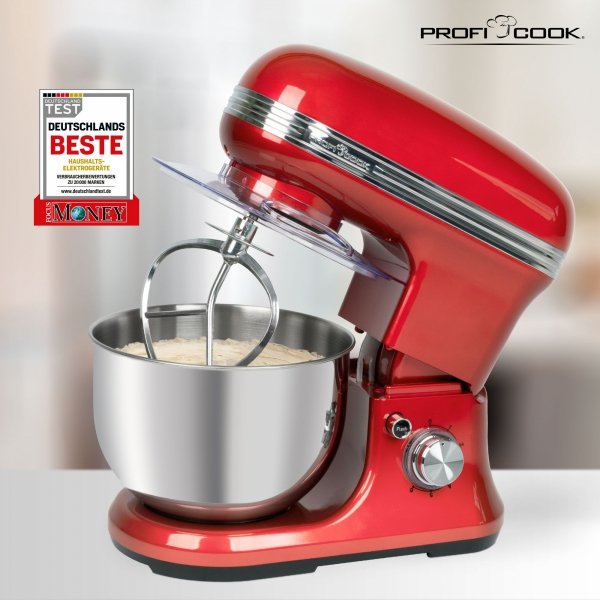 Profesjonalny robot kuchenny planetarny ProfiCook PC-KM 1197 czerwony
