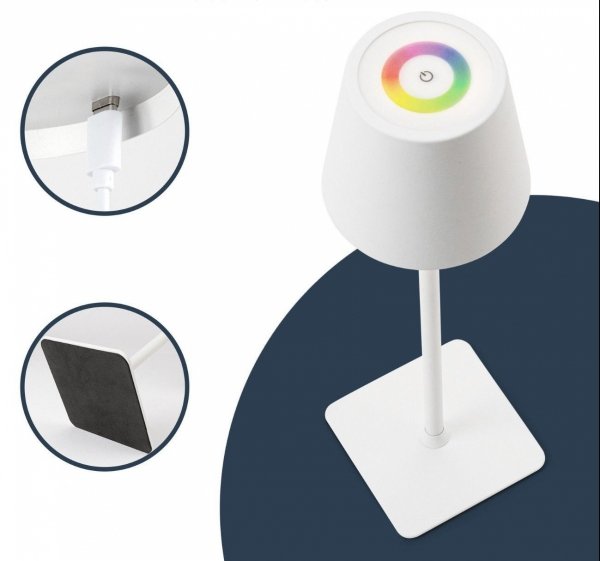 Lampka LED wbudowany akumulator kolory Classbach C-TL 4025 (biały)