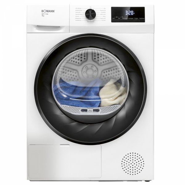 Suszarka bębnowa z pompą ciepła Bomann WPT 7154 (biała)