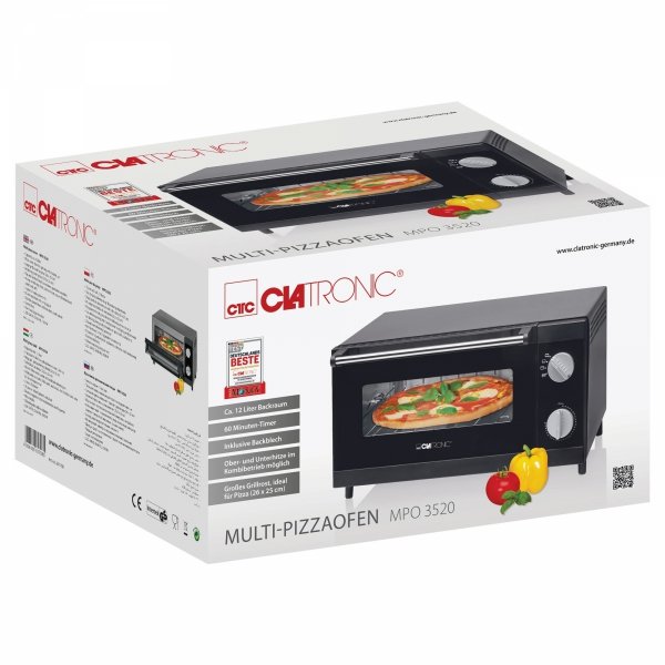 Piecyk do pizzy, piekarnik Clatronic MPO 3520