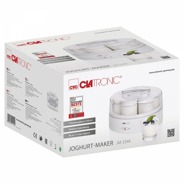 Jogurtownica domowy jogurt  Clatronic JM 3344