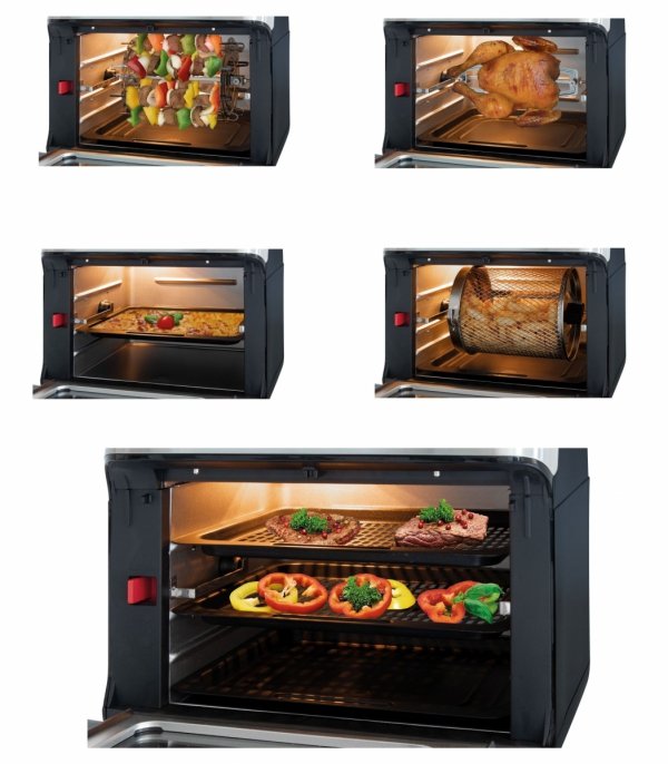 Beztłuszczowa frytkownica, minipiekarnik, grill elektryczny 3w1 ProfiCook PC-FR 1200 H