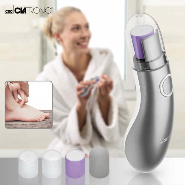Zestaw do pielęgnacji paznokci, frezarka do manicure pedicure Clatronic NPS 3657 (srebrny)