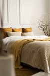 Beige Tagesdecke 220x140 Cord