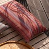 Orange Garden Pillow in Stripes 50x30