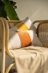 Rolo Rust Decorative Cushion with a Stripe 50x30
