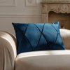 Touch decorative cushion navy blue 60x40 MOODI
