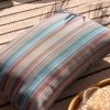 Blue Garden Pillow in Stripes 50x30