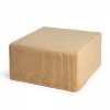 Duża kwadratowa karmelowa pufa CORD Slim 60x30