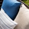 Blue and White Striped Garden Cushion 50x30