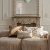 Cream Set of 3 Decorative Pillows Aurum