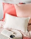 Pram jasno różowa welurowa poduszka dekoracyjna 45x45 cm