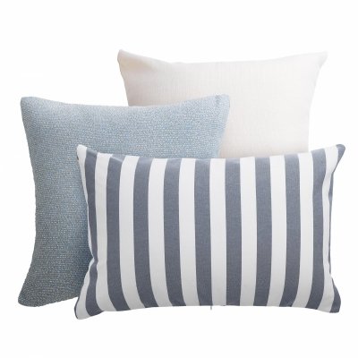 Cream and Blue Garden Cushion Set Ketama