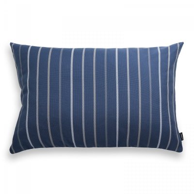 Navy Blue Striped Garden Cushion 60x40