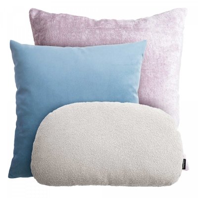 Pink and Blue Decorative Cushion Set Bergen