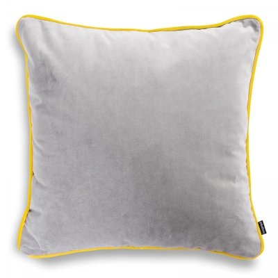 DUO gray decorative cushion 40x40