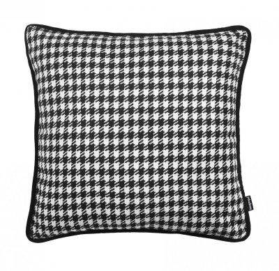 Pillow in Black Houndstooth 45x45 cm