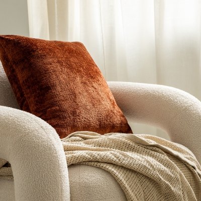 Bergen Large Rust Decorative Pillow 50x50