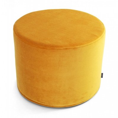 Miodowa pufa welurowa 45x35