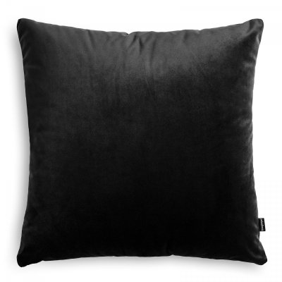 Velvet czarna poduszka dekoracyjna 45x45