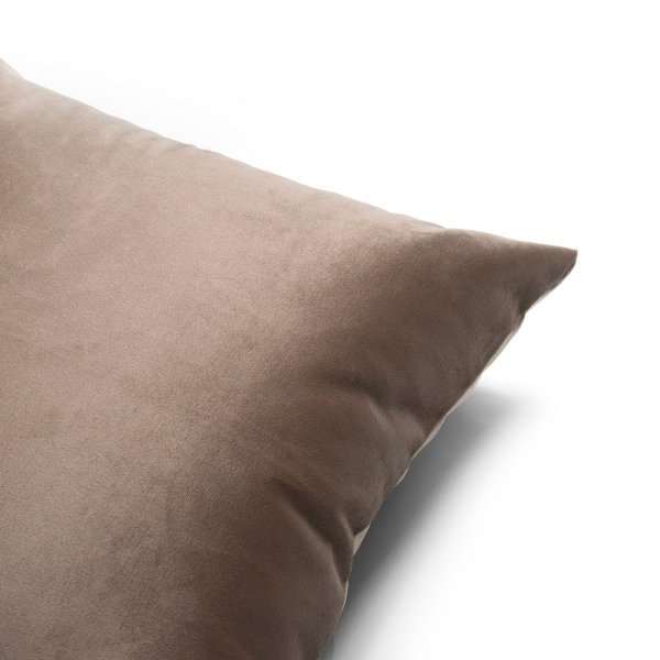 Velvet beżowa poduszka dekoracyjna 50x30