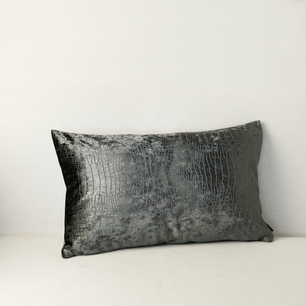 Grafitový dekorační polštář 50x30 ZERO WASTE ZW099