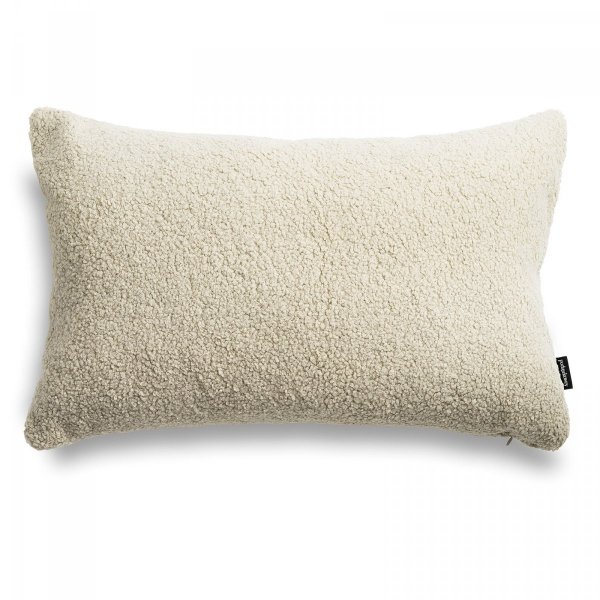 Cozy Beiges Bouclé-Dekokissen 60x40