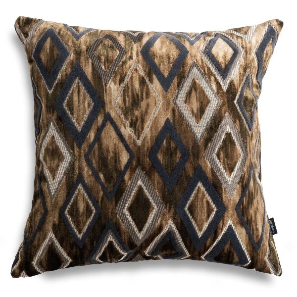 Braunes Dekokissen 45x45 Diamond