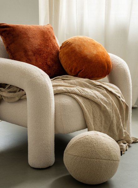 Bergen Large Rust Decorative Pillow 50x50