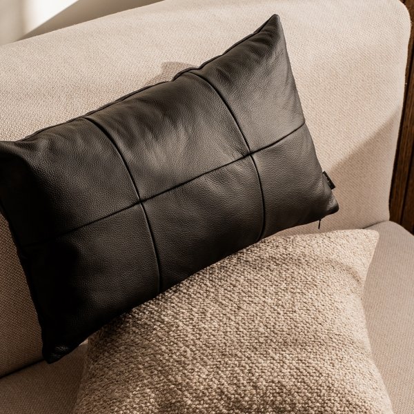 Beige Decorative Pillow Set Velvet + Stone